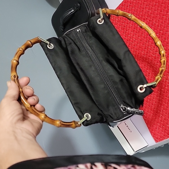Gucci bamboo lambskin/nylon exterior - Picture 6 of 12
